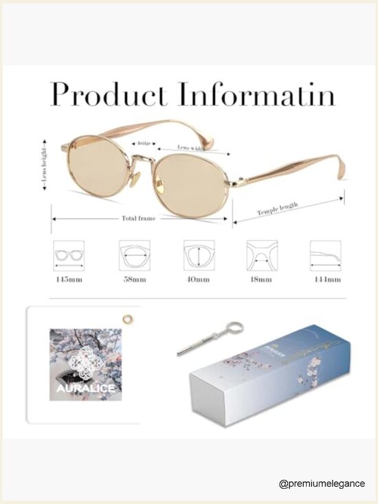 Y2K Retro Oval Sunglasses Gold Frame UV Protection Gradient Lens